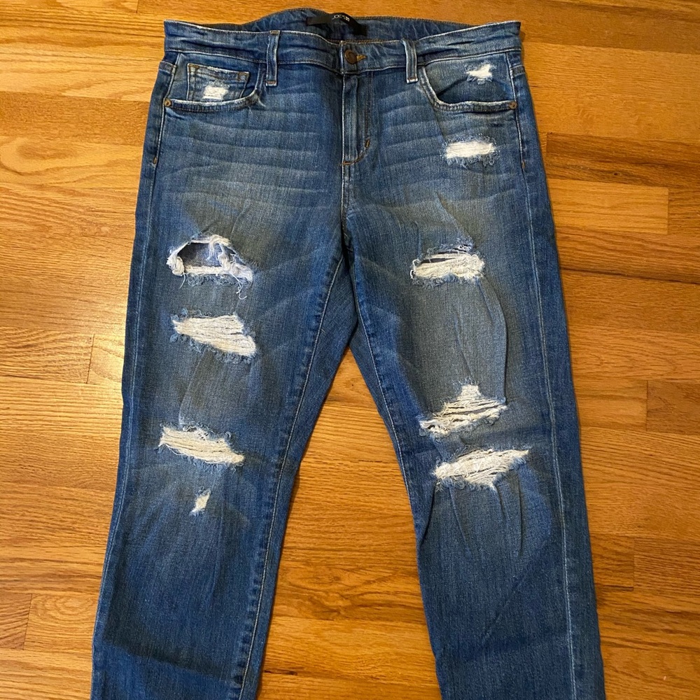 Joe’s Jeans Slim Crop Distressed Jeans- size 28